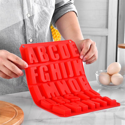 Silicone Large Alphabet Ice & Chocolate Mold - 26 Letters