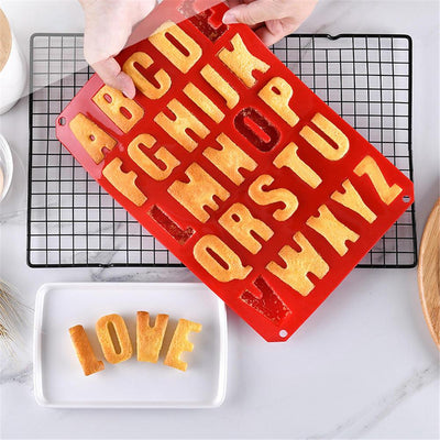 Silicone Large Alphabet Ice & Chocolate Mold - 26 Letters