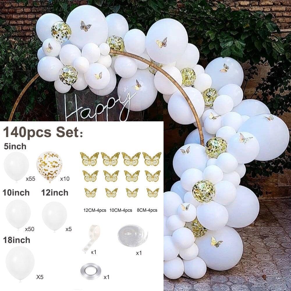 Pink Purple Chrome Rose Gold Balloon Garland Kit
