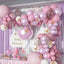 Pink Purple Chrome Rose Gold Balloon Garland Kit