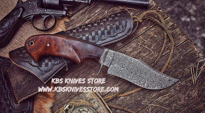 Premium Handmade Damascus Steel Clip Point Hunting Knife - Korvel