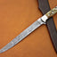 Premium Damascus Steel Fillet Knife with Sheep Horn Handle - Korvel