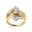 Anillo de Compromiso de Diamante Bicolor de 10K - 1/2 Cttw, Talla 7