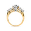 10K Yellow Gold 1.00 Cttw Diamond Starburst Ring - Size 7