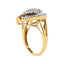 Anillo de Clúster de Diamantes Ballerina de Oro Amarillo de 10K - 1 Cttw