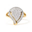 Anillo de Clúster de Diamantes Ballerina de Oro Amarillo de 10K - 1 Cttw