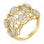 Bague de fiançailles en diamant Art Déco en or jaune 14K - Taille 7
