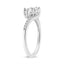 10K White Gold Two-Stone Diamond Engagement Ring - Size 7
