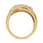 10K Yellow Gold 1/2 Cttw Round-Cut Diamond Split Shank Ring - Size 7