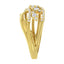 10K Yellow Gold 1/2 Cttw Round-Cut Diamond Split Shank Ring - Size 7