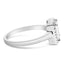 .925 Sterling Silver Princess Cut Diamond Promise Ring - Size 7