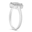 .925 Sterling Silver Princess Cut Diamond Promise Ring - Size 7