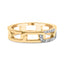 Bague en or jaune 10K avec accent en diamant - Taille 7