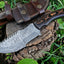 Survivor's Blade from The Hunted – 10" Damascus Steel Tracker Knife with Micarta Handle - Korvel
