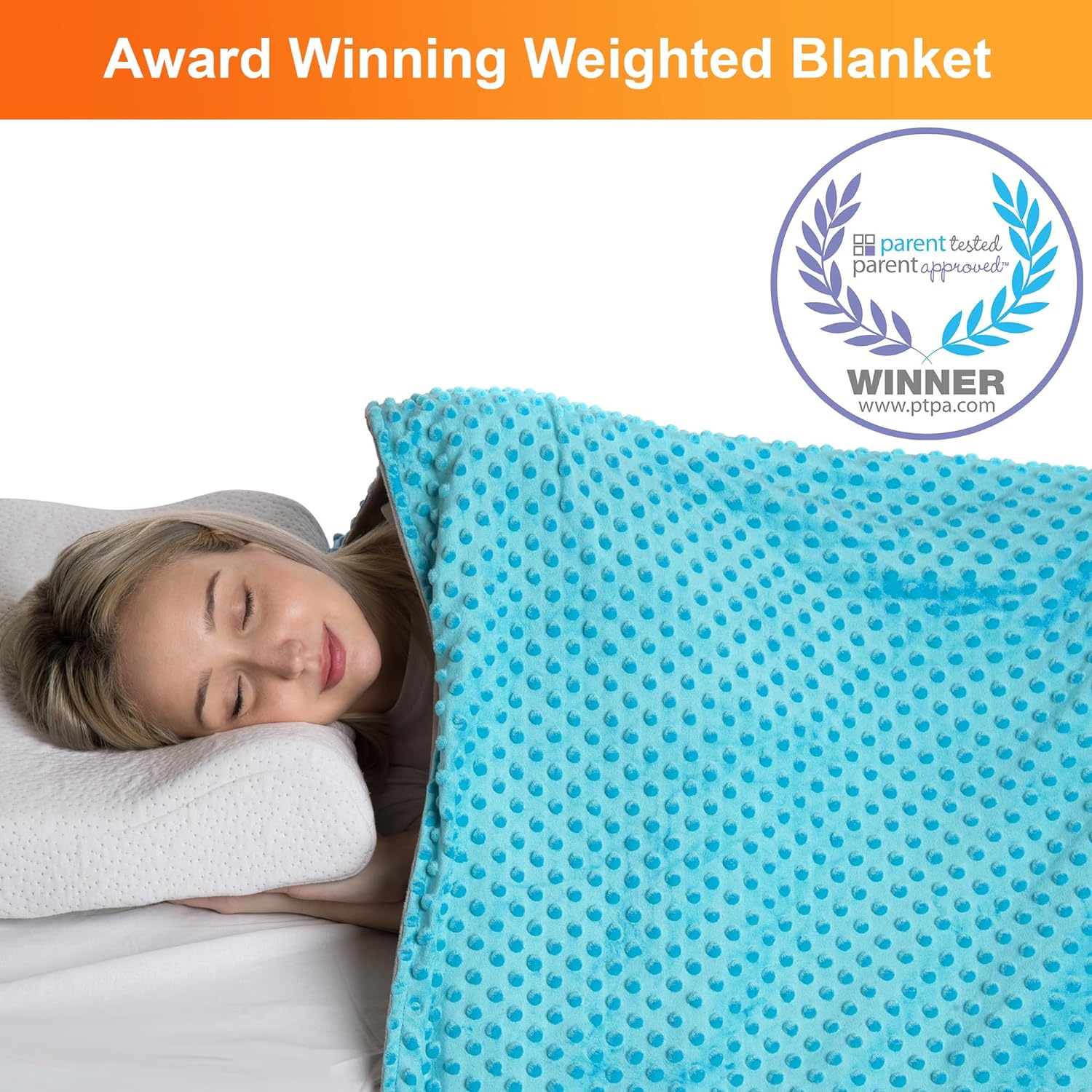 Cozy 10 Lbs Weighted Blanket for Kids - 48'' x 72'' with Removable Cover - Korvel