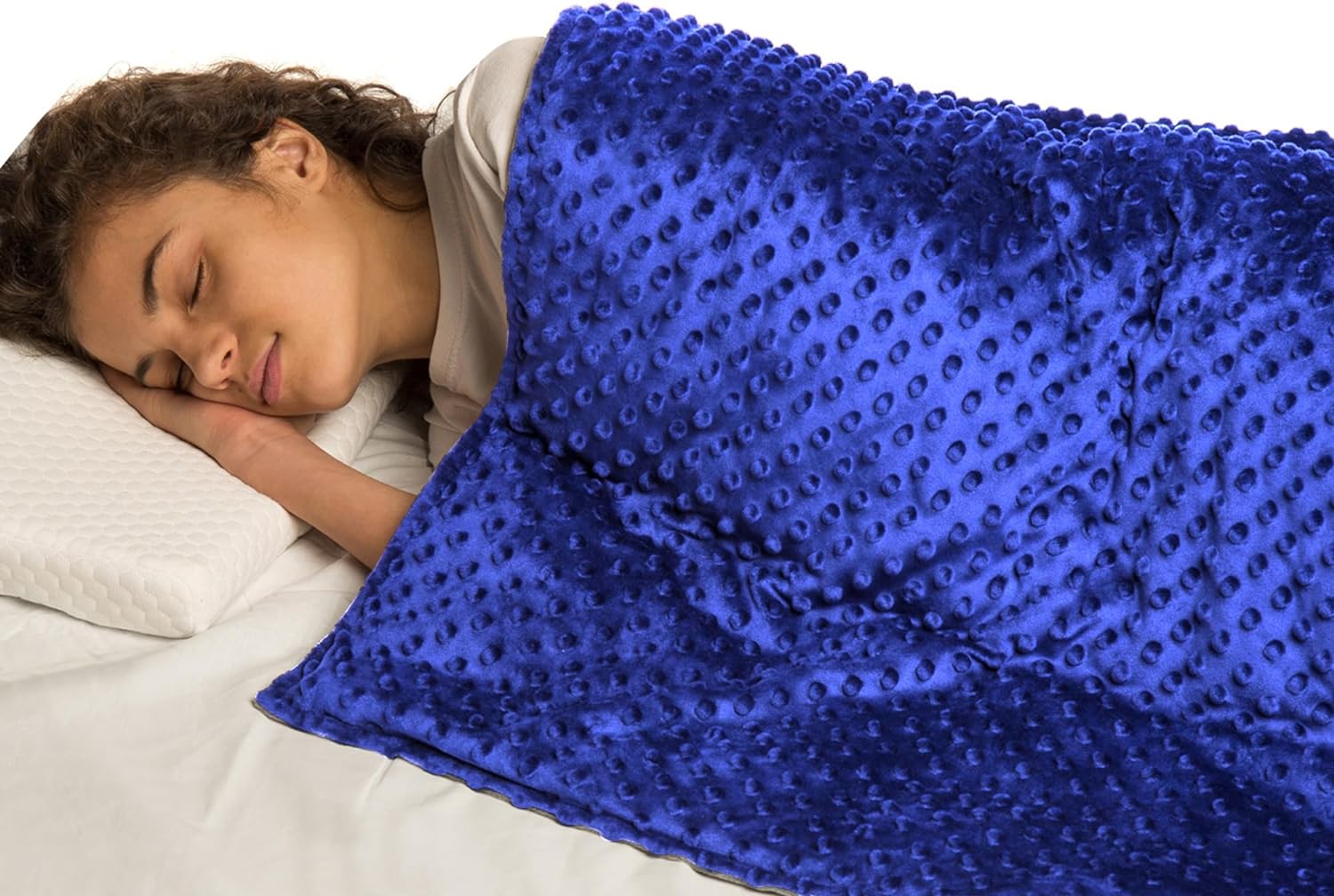 Cozy 10 Lbs Weighted Blanket for Kids - 48'' x 72'' with Removable Cover - Korvel