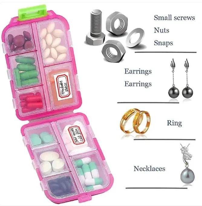 10 Grids Pill Organize Storage - Korvel