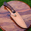 Premium Damascus Steel Hunting Knife – 10" Rosewood Handle with Leather Sheath - Korvel