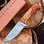 Exquisite 10-Inch Damascus Steel Hunting Knife with Elegant Rosewood Handle – Comes with Premium Leather Sheath | Perfect Gift for Enthusias - Korvel
