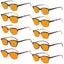 Paquete de 10 Gafas de Lectura con Lentes Naranjas y Bloqueo de Luz Azul Estilo Gato