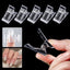 10 PCS Nail Tips Clip for Quick Poly Builder Gel Extensions