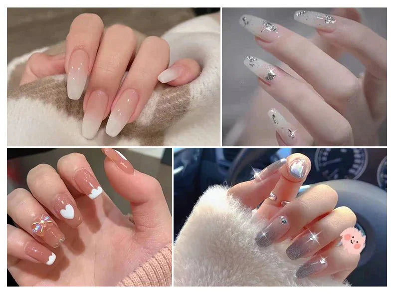 10 PCS Nail Tips Clip for Quick Poly Builder Gel Extensions
