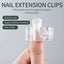 10 PCS Nail Tips Clip for Quick Poly Builder Gel Extensions