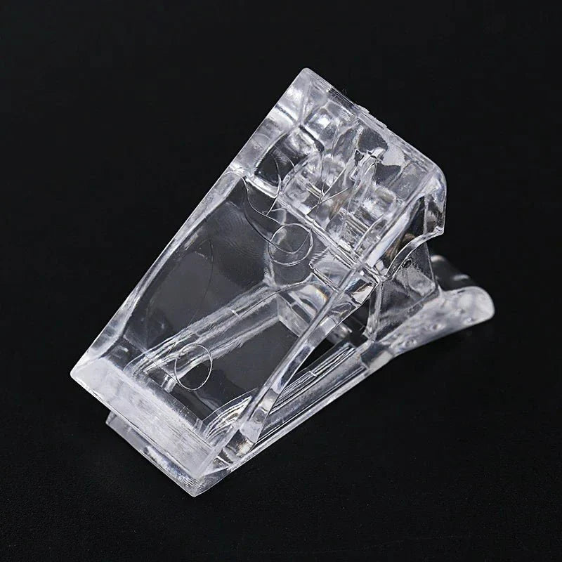 10 PCS Nail Tips Clip for Quick Poly Builder Gel Extensions