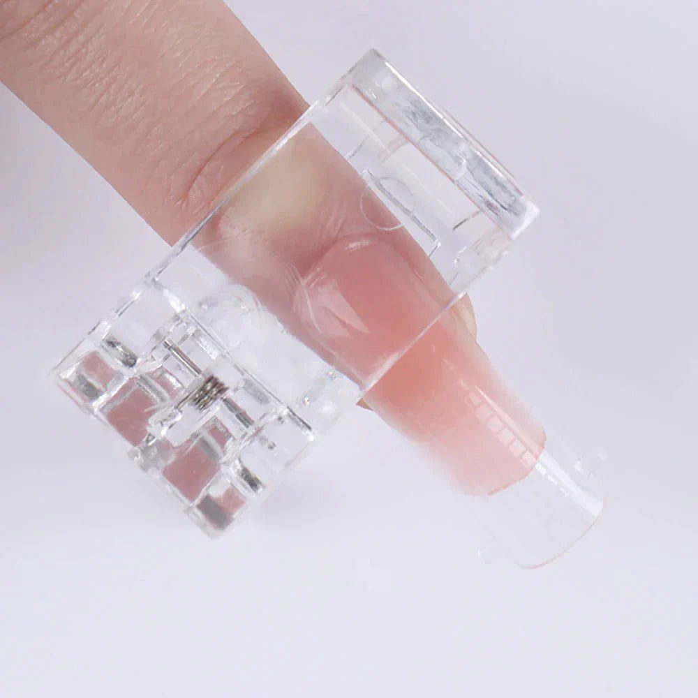 10 PCS Nail Tips Clip for Quick Poly Builder Gel Extensions