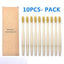 Eco-Friendly Bamboo Toothbrush Set - 10 Pack