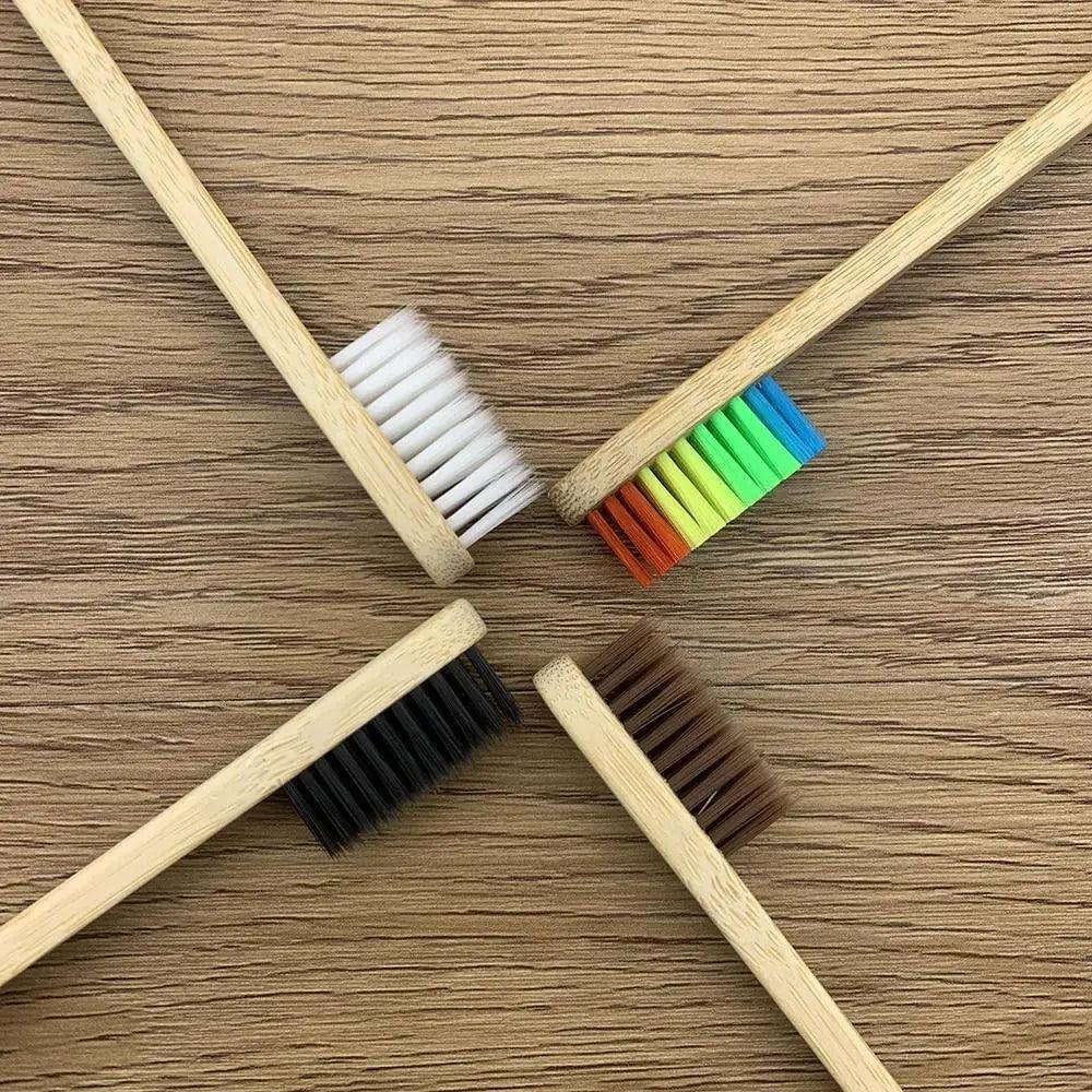 Eco-Friendly Bamboo Toothbrush Set - 10 Pack