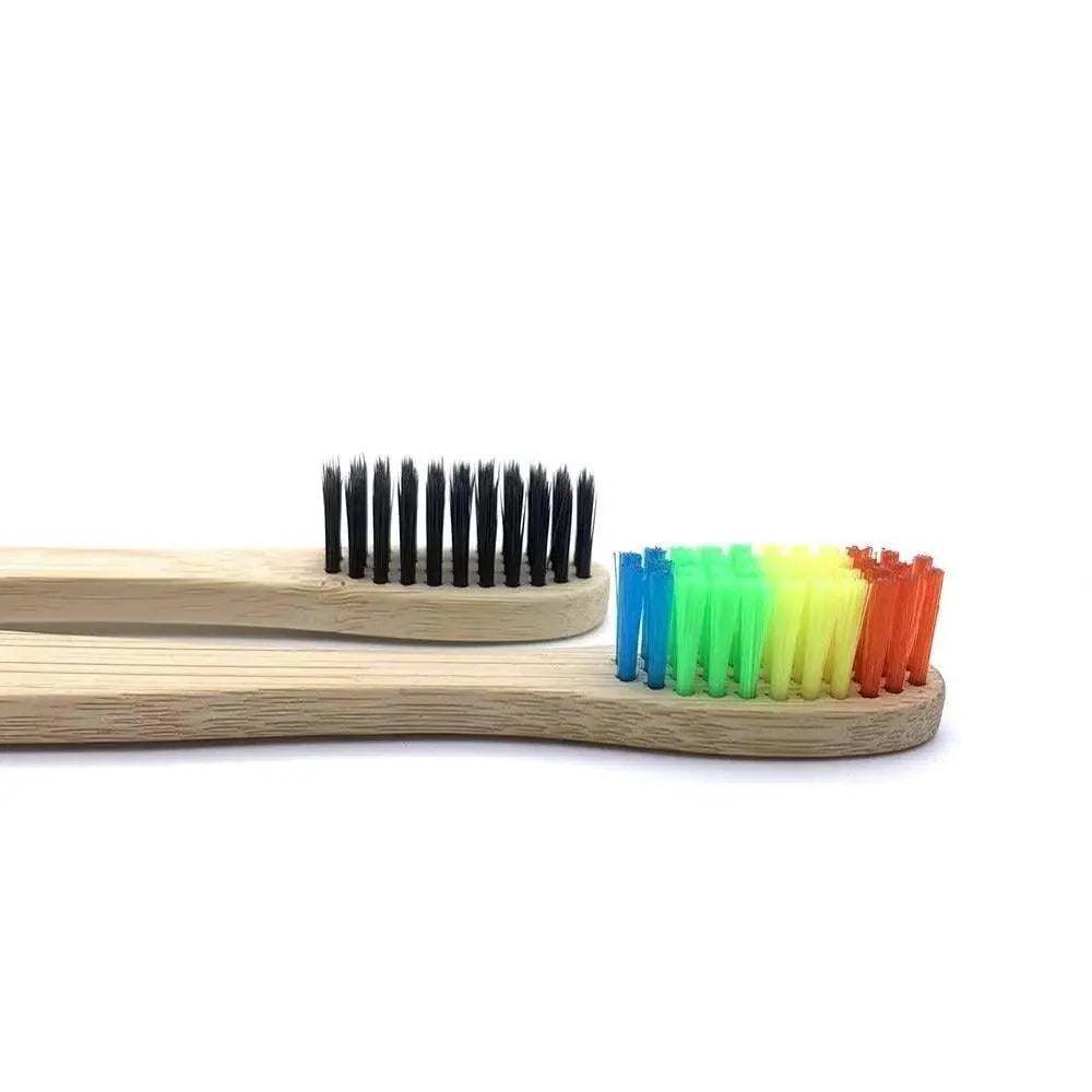 Eco-Friendly Bamboo Toothbrush Set - 10 Pack