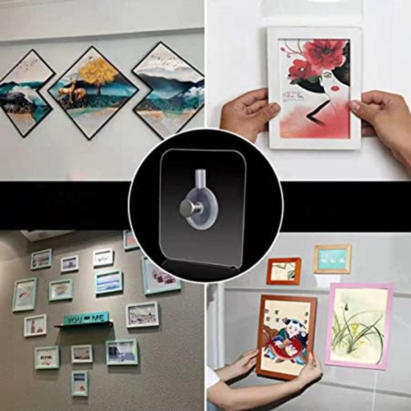 10 Pcs Non-Marking Strong Adhesive Wall Hooks