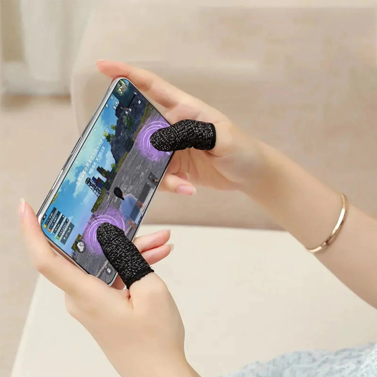 10 Pcs Premium Gaming Finger Sleeves for Mobile Controllers