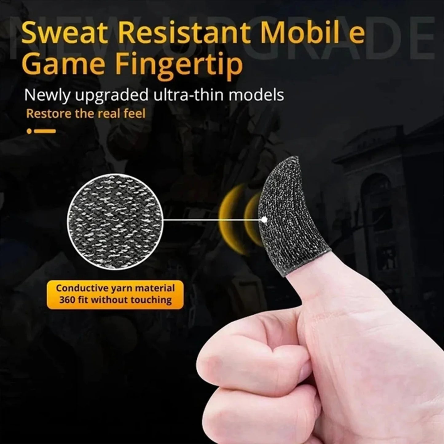10 Pcs Premium Gaming Finger Sleeves for Mobile Controllers