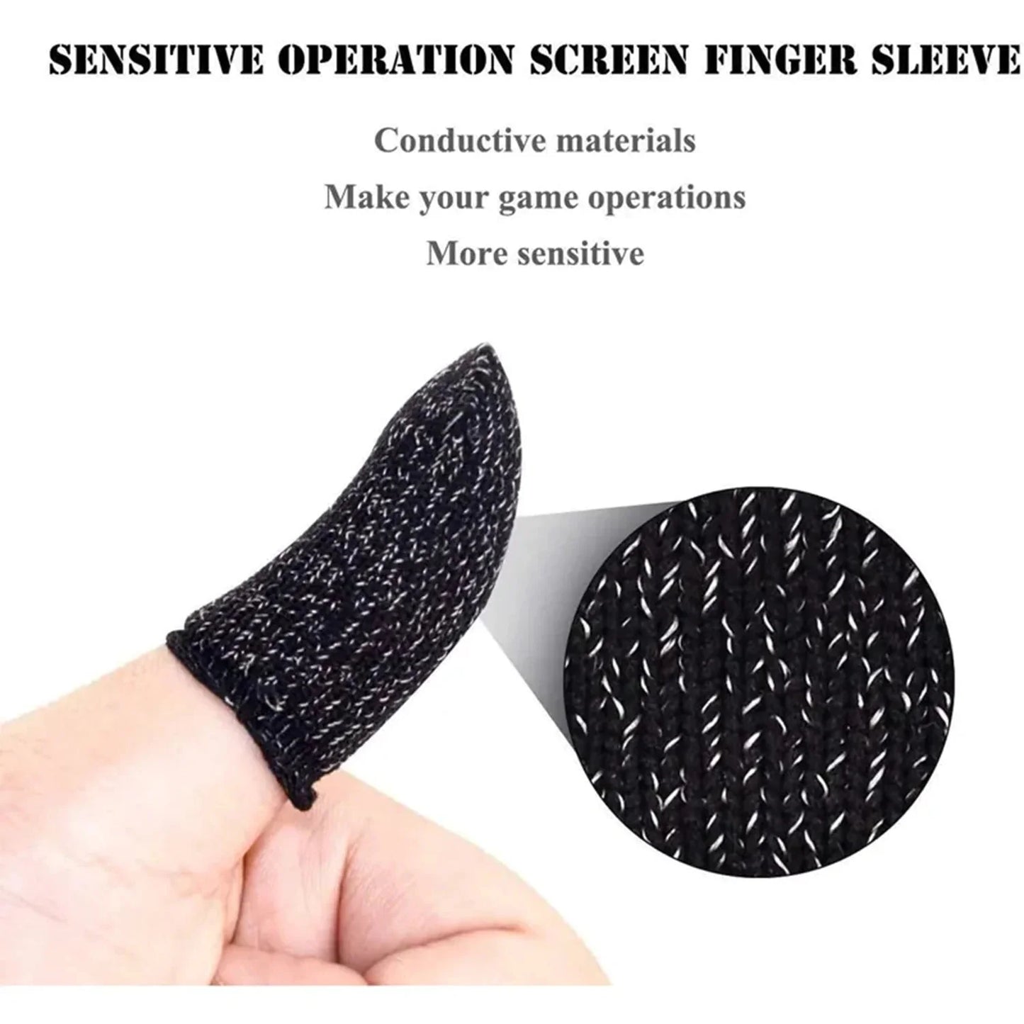 10 Pcs Premium Gaming Finger Sleeves for Mobile Controllers
