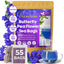 Premium Butterfly Pea Flowers, Tea Bags, 100% Natural and Pure from Butterfly Pea Flowers, Hand-made, Made With Natural Materials-Corn Fiber Tea Bag, Sugar/Caffeine/Gluten Free - Korvel