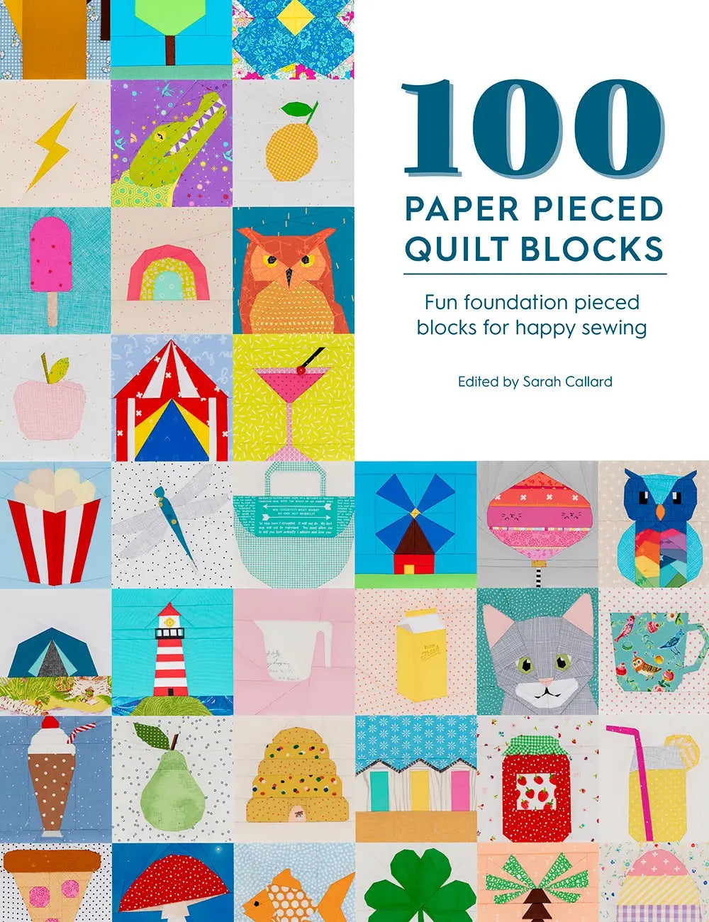 100 Bloques de Quilt de Papel por Sarah Callard