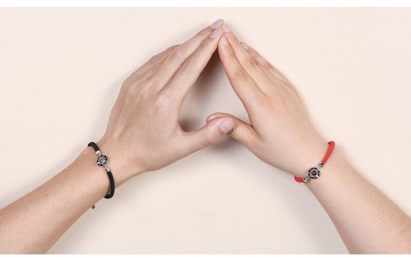 Bracelets Couple Je t'aime en 100 Langues