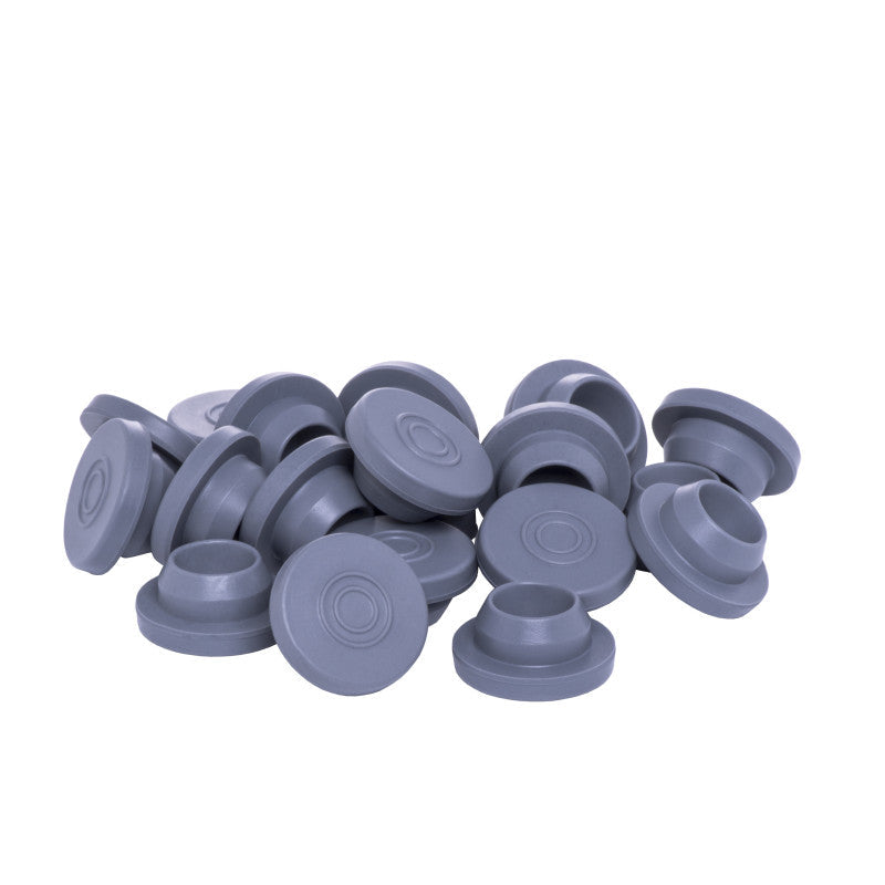 20mm Snap-On Chlorobutyl Vial Stopper, Gray (Pack of 1,000)