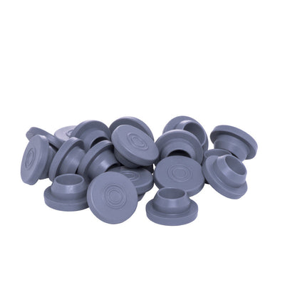 20mm Snap-On Chlorobutyl Vial Stopper, Gray (Pack of 1,000)