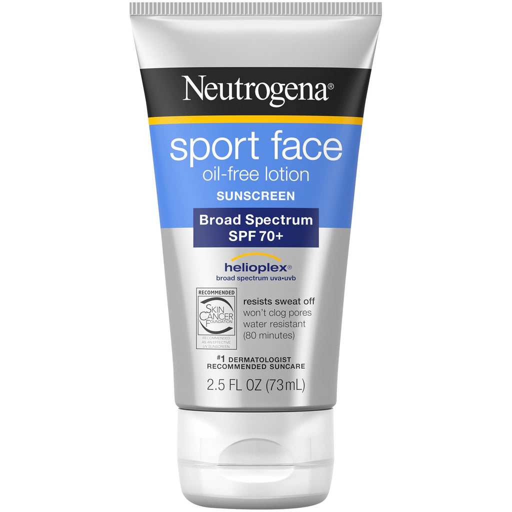Loción Solar Neutrogena Sport Face Libre de Aceite SPF 70 - 2.5 Fl Oz