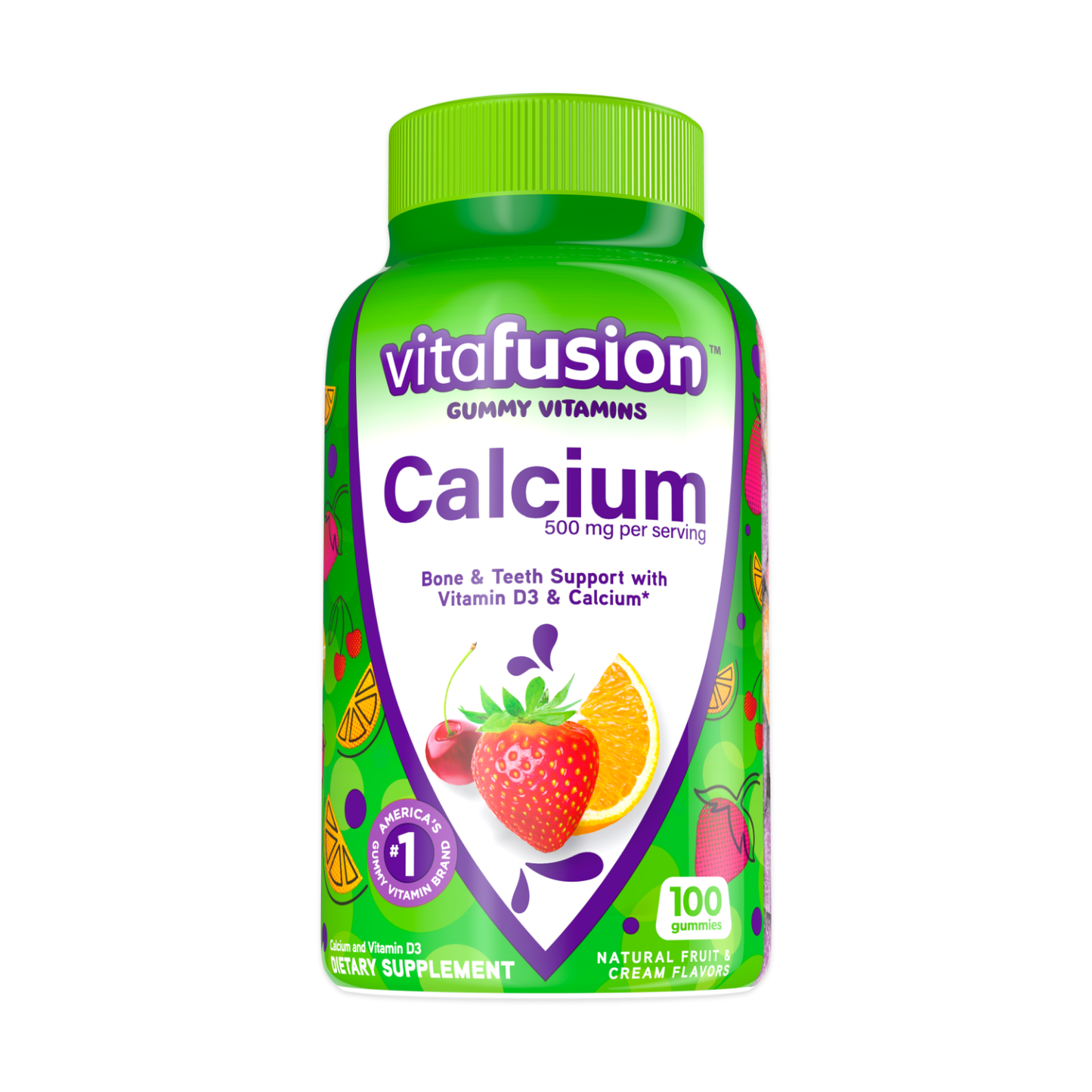 Vitaminas Gummy de Calcio Vitafusion - 100 Contenido