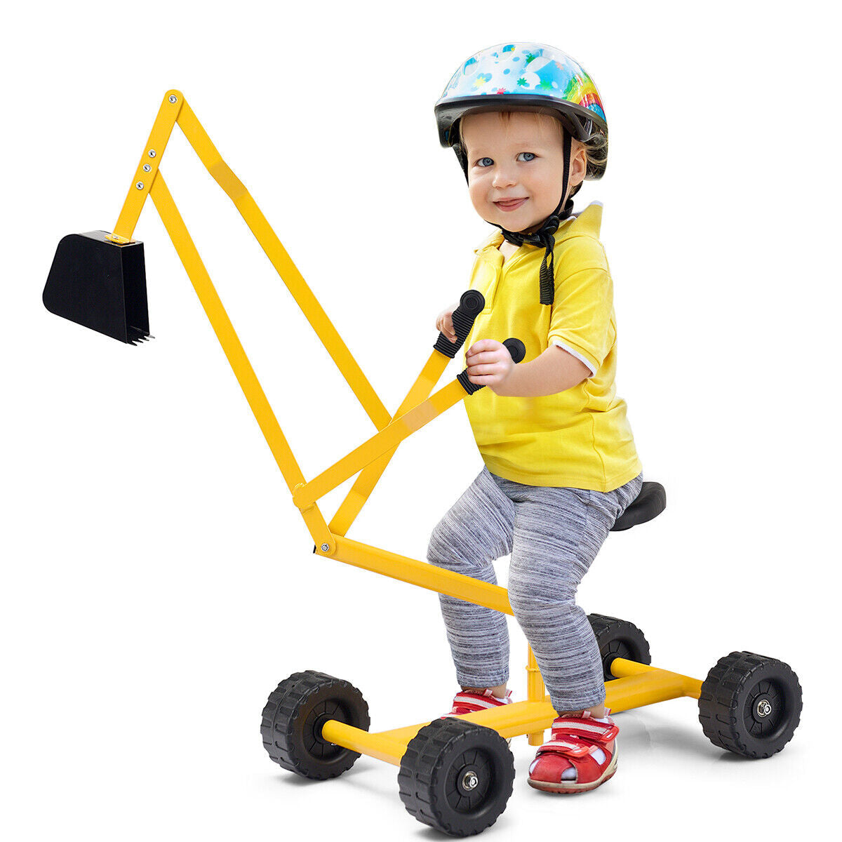 Excavatrice à sable pour enfants avec cadre en acier robuste