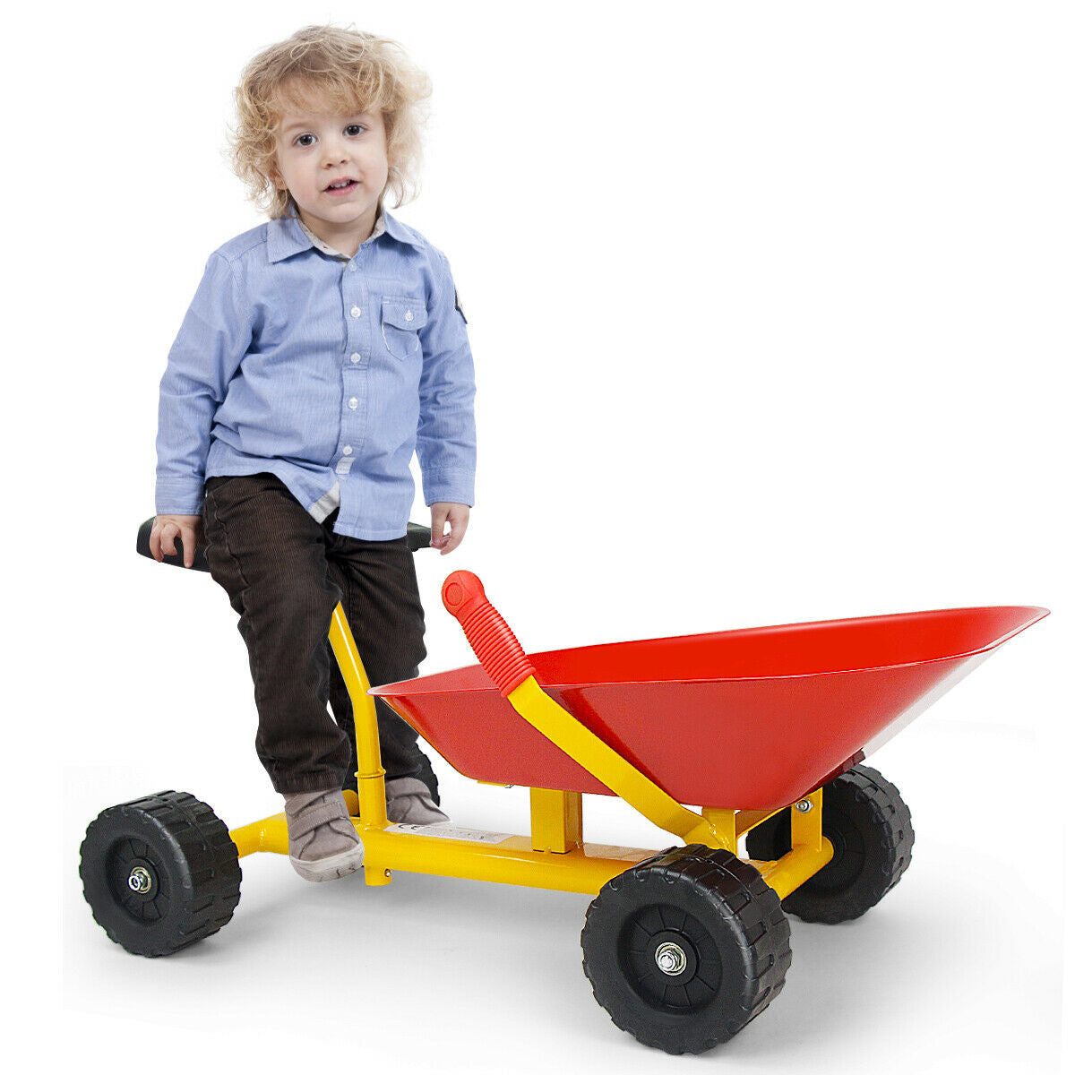Dumper à sable pour enfants de 8 pouces - Rouge