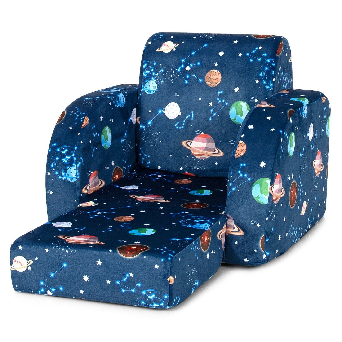 3-in-1 Convertible Kid Sofa Bed - Blue