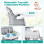 Chaise haute convertible 6-en-1 pour bébé - Gris et blanc