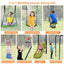 Set de columpios al aire libre en forma de A 7 en 1 para niños
