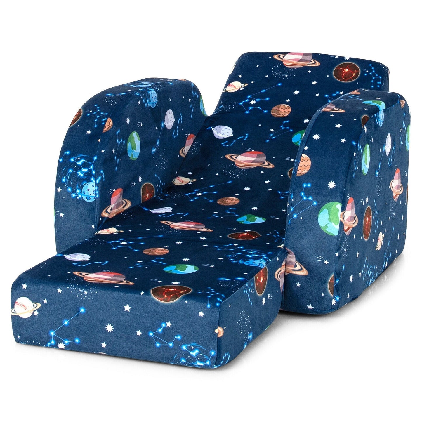 3-in-1 Convertible Kid Sofa Bed - Blue