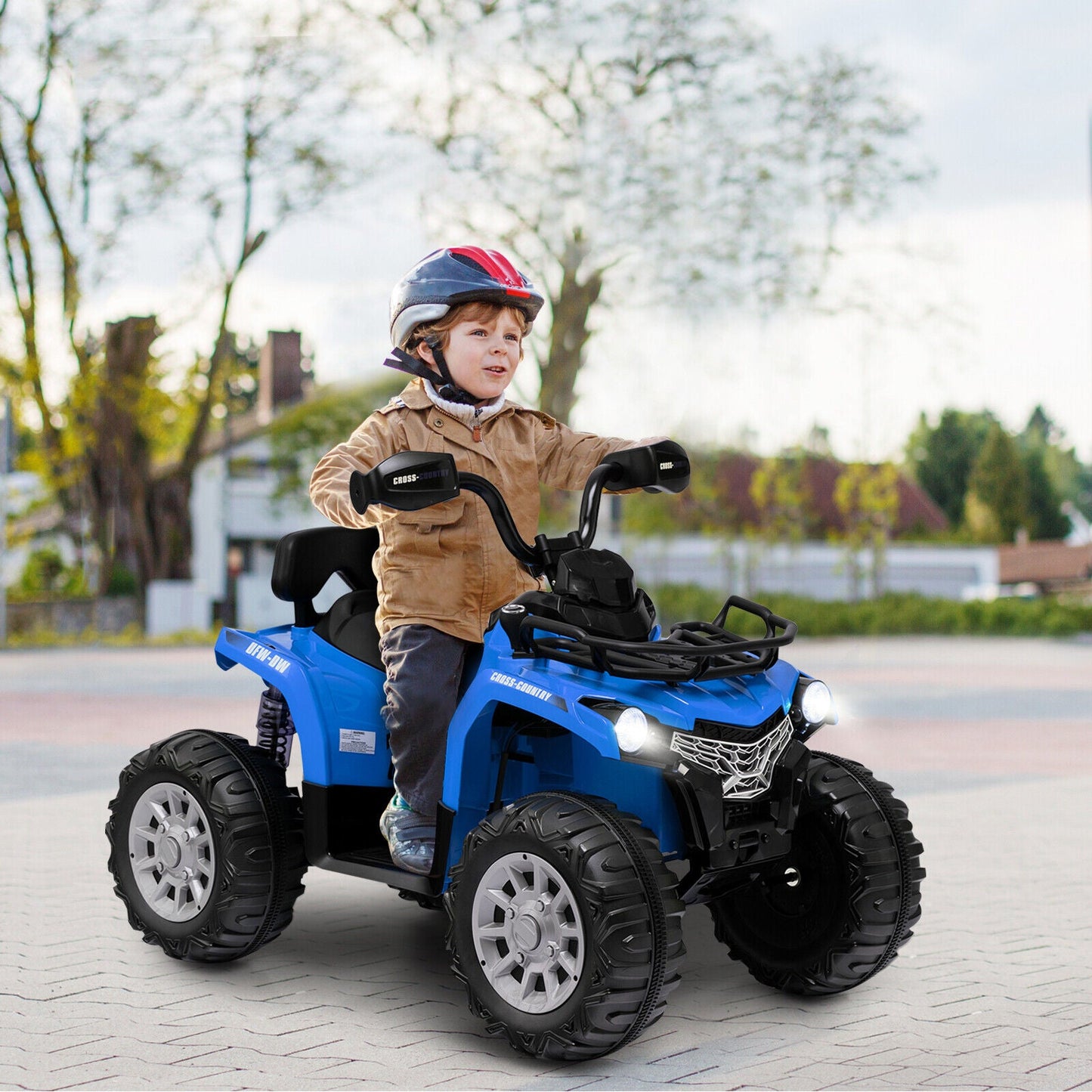 ATV para Niños de 12V con MP3 y Faros - Azul